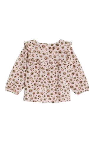 Blouse - Beige et blanc - Obaïbi