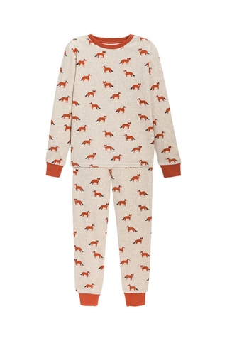 Pyjama en velours - Beige chiné - Okaïdi