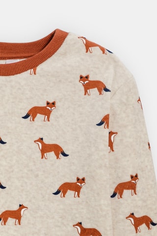 Pyjama en velours - Beige chiné - Okaïdi