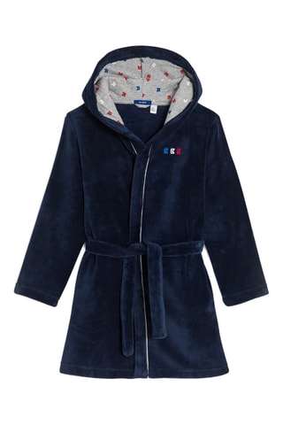 Peignoir à capuche - Bleu marine - Okaïdi