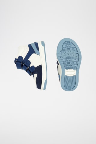 Baskets montantes - Bleu et blanc - Obaïbi