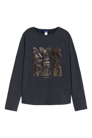 T-shirt - Cinzento-escuro e preto - Okaïdi