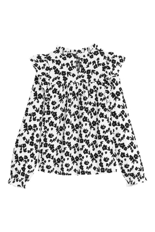 Blusa - Preto e branco - Okaïdi