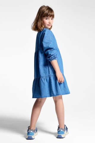 Vestido-camisa de ganga - Azul-marinho - Okaïdi