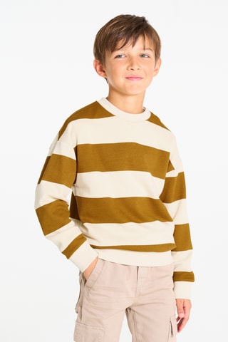Sweat - Moutarde et beige - Okaïdi