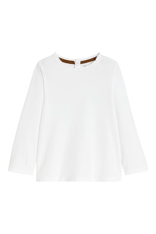 T-shirt e jardineiras - Branco e cinzento - Obaïbi