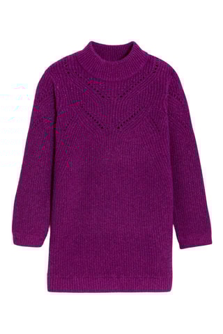 Robe pull - Violet chiné - Okaïdi