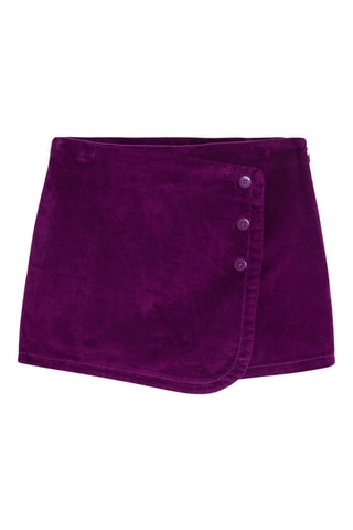 Jupe-short en velours - Violet - Okaïdi