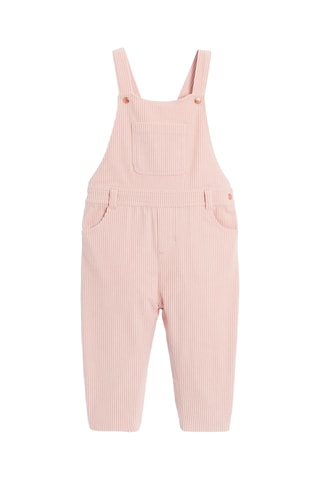 Salopette en velours - Rose poudrée - Obaïbi