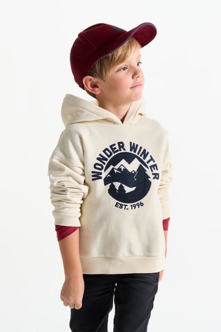 Sweat à capuche - Blanc - Okaïdi