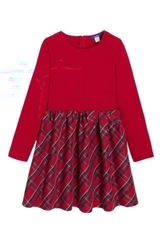 Vestido efeito ilusório - Vermelho - Okaïdi