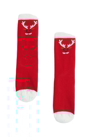 Chaussettes antidérapantes - Rouge - Okaïdi