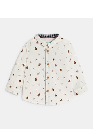 Chemise en velours - Blanc - Obaïbi