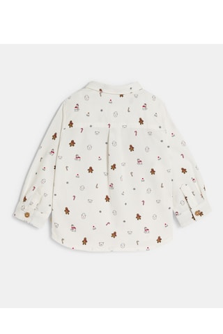Chemise en velours - Blanc - Obaïbi