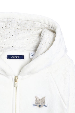 Sweat com capuz Branco - Okaïdi