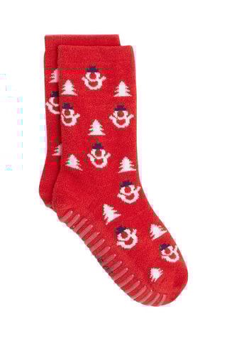 Chaussettes antidérapantes Rouge - Okaïdi