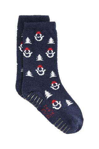 Chaussettes antidérapantes Bleu marine - Okaïdi