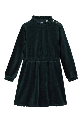 Robe en velours Vert foncé - Okaïdi