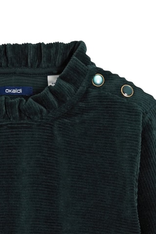 Robe en velours Vert foncé - Okaïdi
