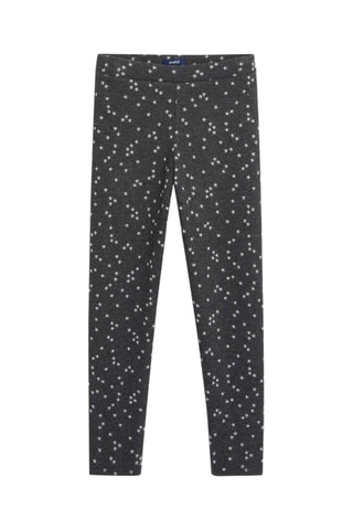 Leggings Cinzento-escuro mesclado e branco - Okaïbi