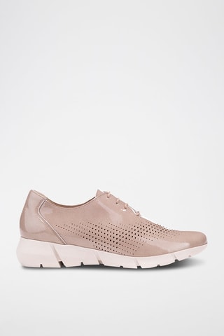 Leren Derby’s - Taupe