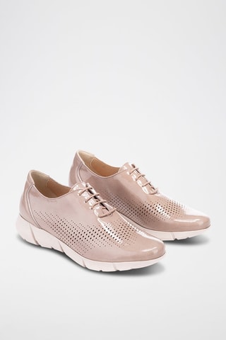 Leren Derby’s - Taupe