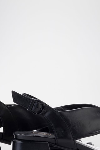 Leren Sandalen met Hak Florencia - Zwart