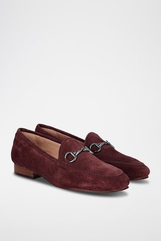 Nubuck Mocassins Serraje - Bordeauxrood
