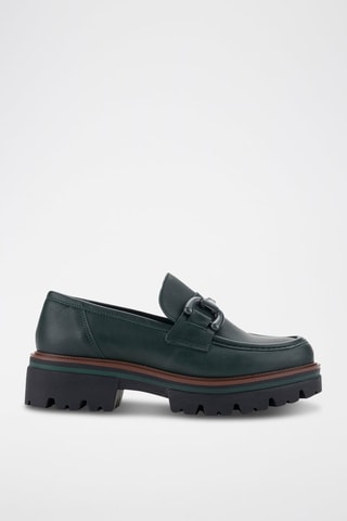Leren Mocassins Velvet - Kaki