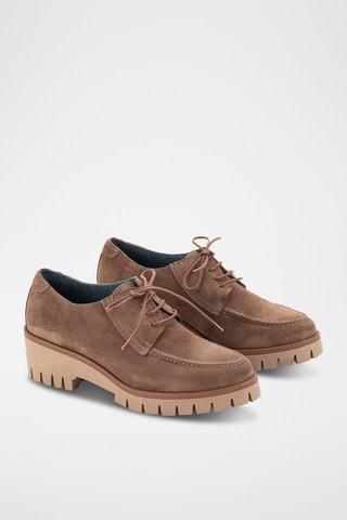 Nubuck Mocassins met Hak Serraje - Bruin