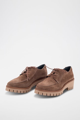 Nubuck Mocassins met Hak Serraje - Bruin