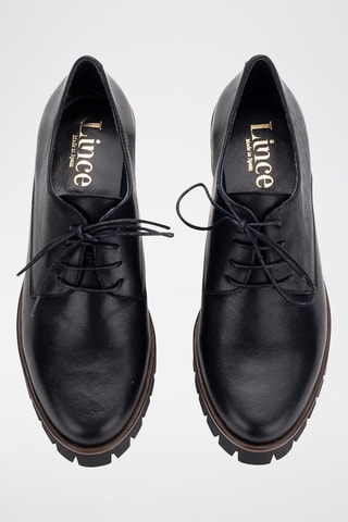 Leren Mocassins met Hak Velvet - Zwart