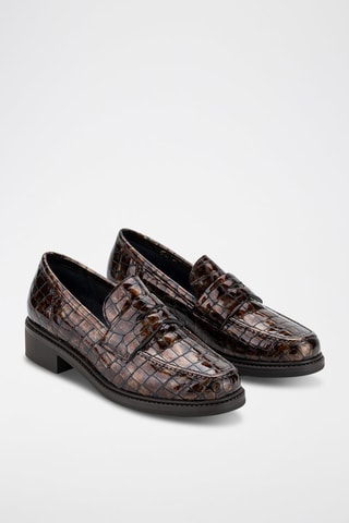 Lakleren Mocassins Bulut - Bruin