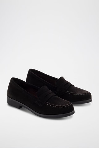 Nubuck Mocassins Serraje - Zwart