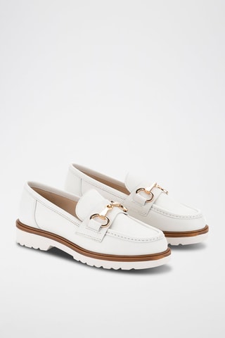Leren Mocassins - Beige