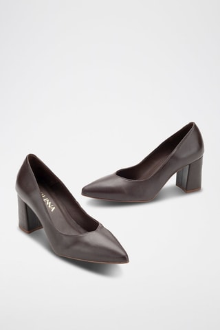 Leren Pumps Florencia - Bruin