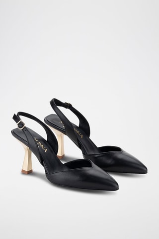 Leren Pumps - Zwart