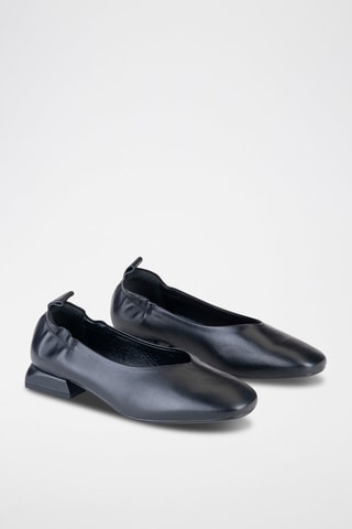 Leren Ballerina’s - Zwart