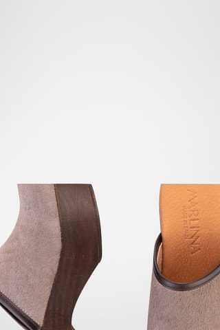 Leren Clogs - Taupe