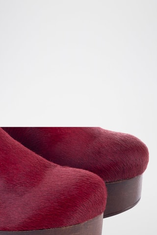 Leren Clogs - Bordeauxrood
