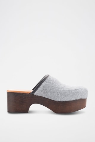 Leren Clogs - Grijs