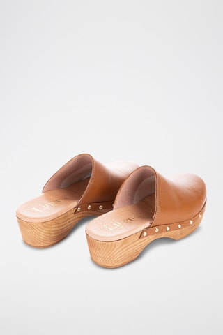 Leren Clogs - Bruin