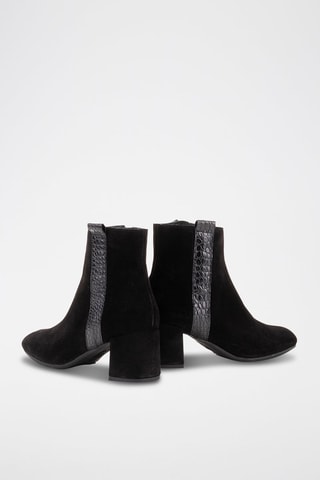 Nubuck Enkellaarzen Serraje-Norden - Zwart