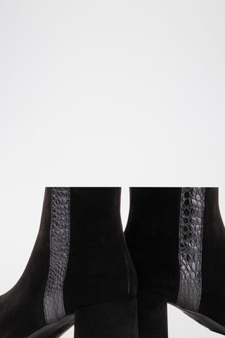 Nubuck Enkellaarzen Serraje-Norden - Zwart