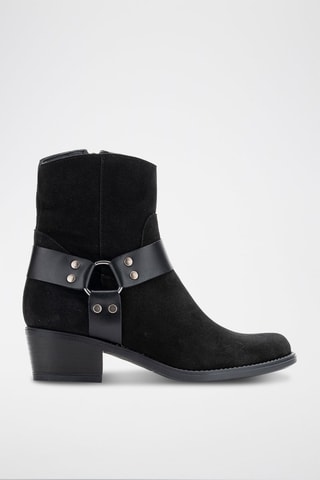Nubuck Enkellaarzen Serraje - Zwart