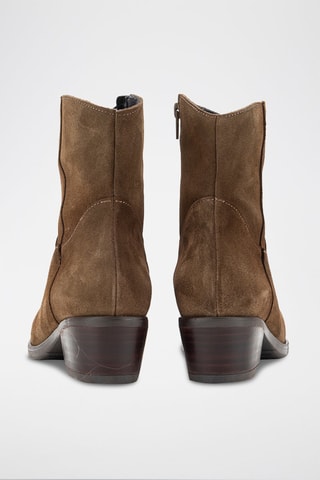 Nubuck Enkellaarzen Serraje - Kaki