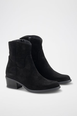 Nubuck Enkellaarzen Serraje - Zwart