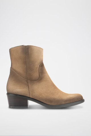Nubuck Enkellaarzen Serraje - Taupe