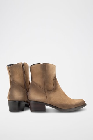 Nubuck Enkellaarzen Serraje - Taupe