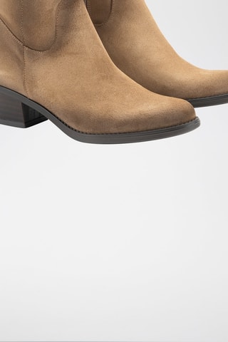 Nubuck Enkellaarzen Serraje - Taupe